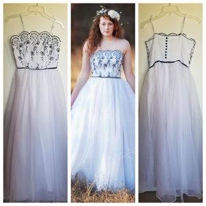 Black and White Formal Gown